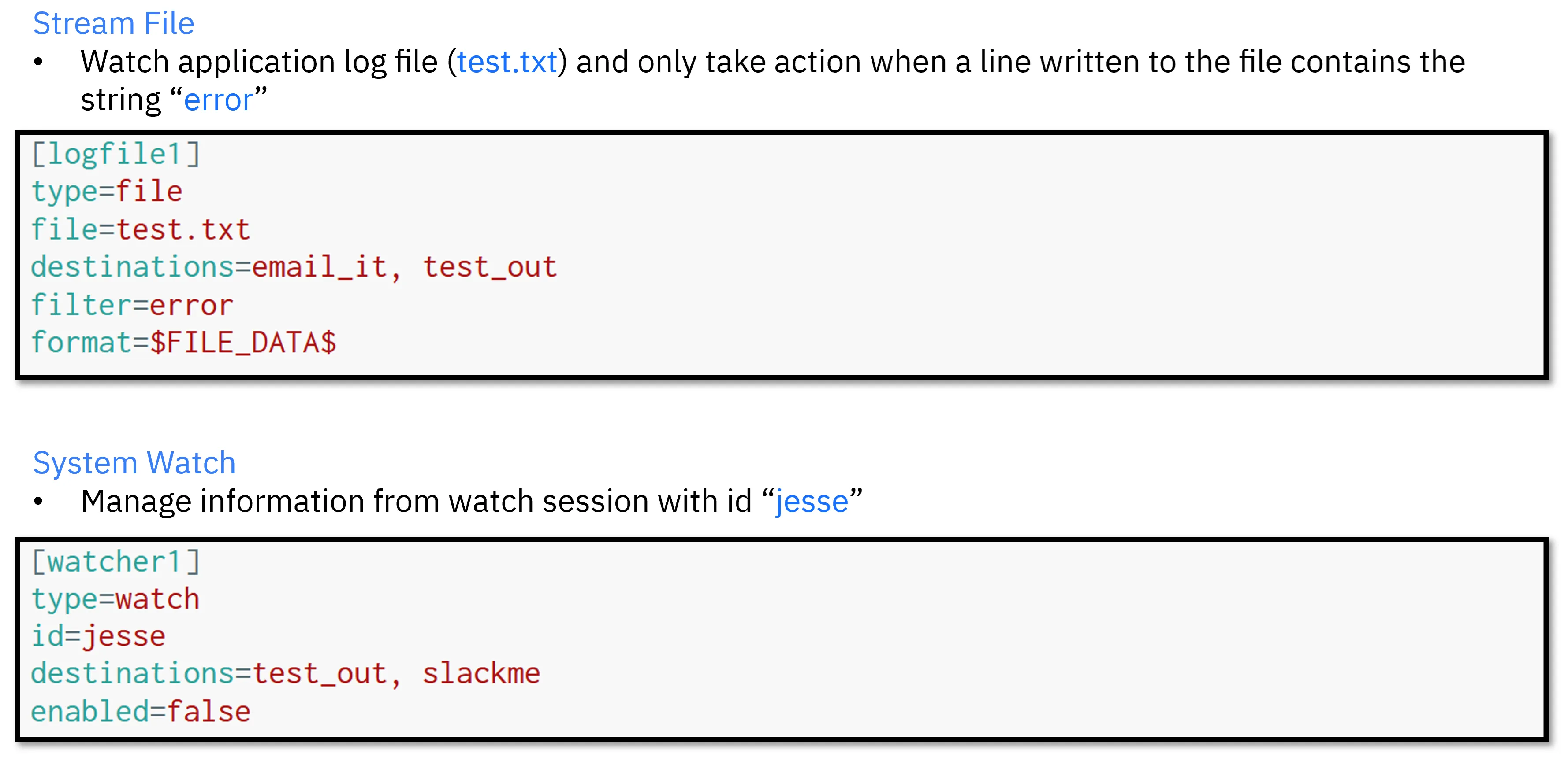 Data Configuration