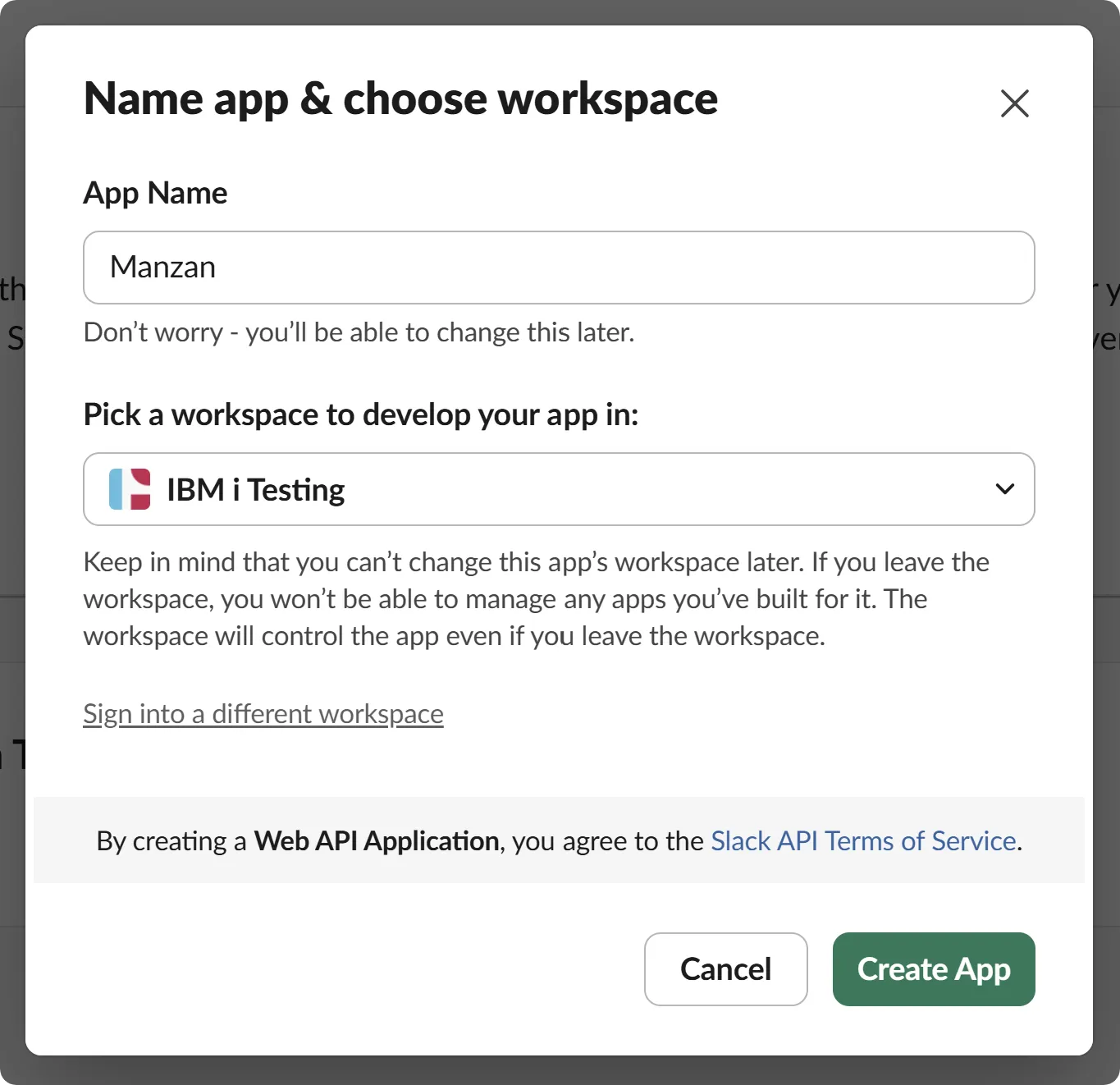 Create Slack App