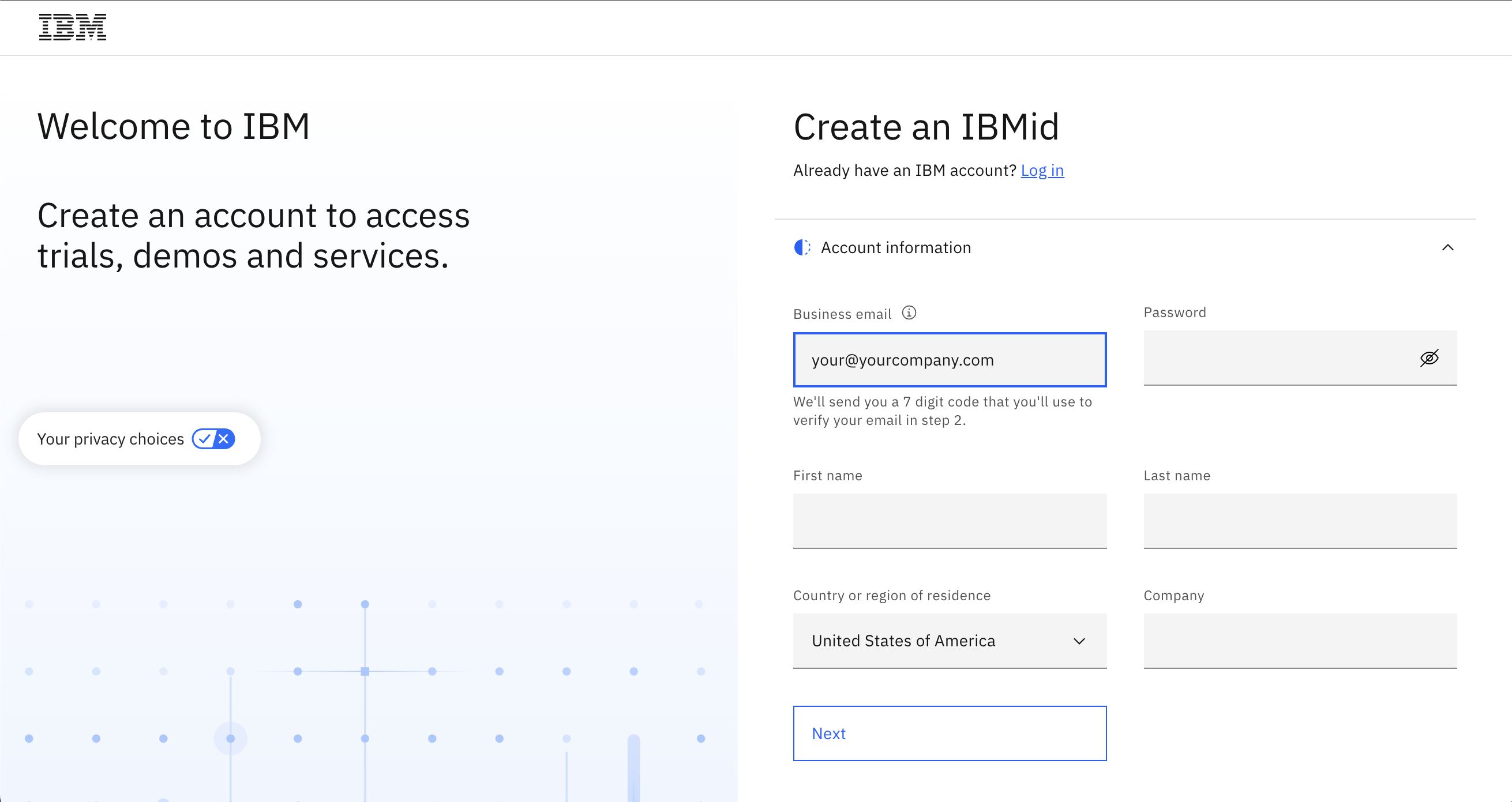 create-IBMid