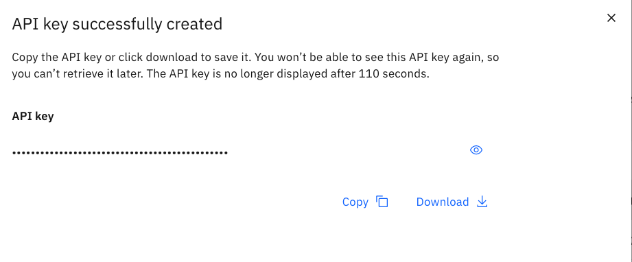 api key create