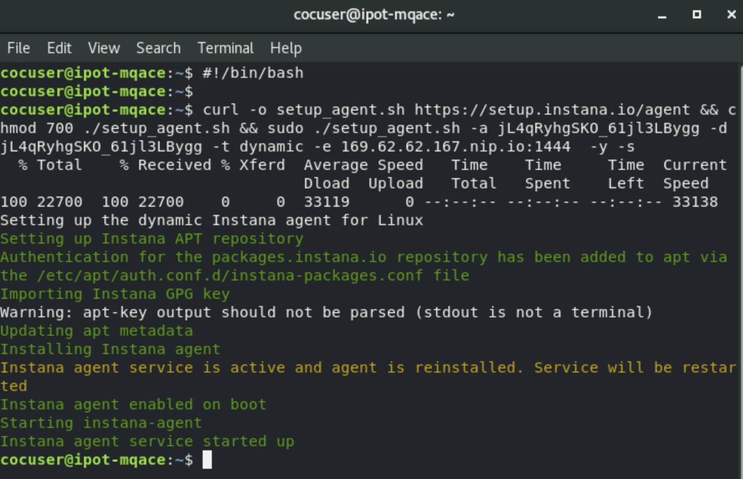 installing_linux_agent_terminal_command