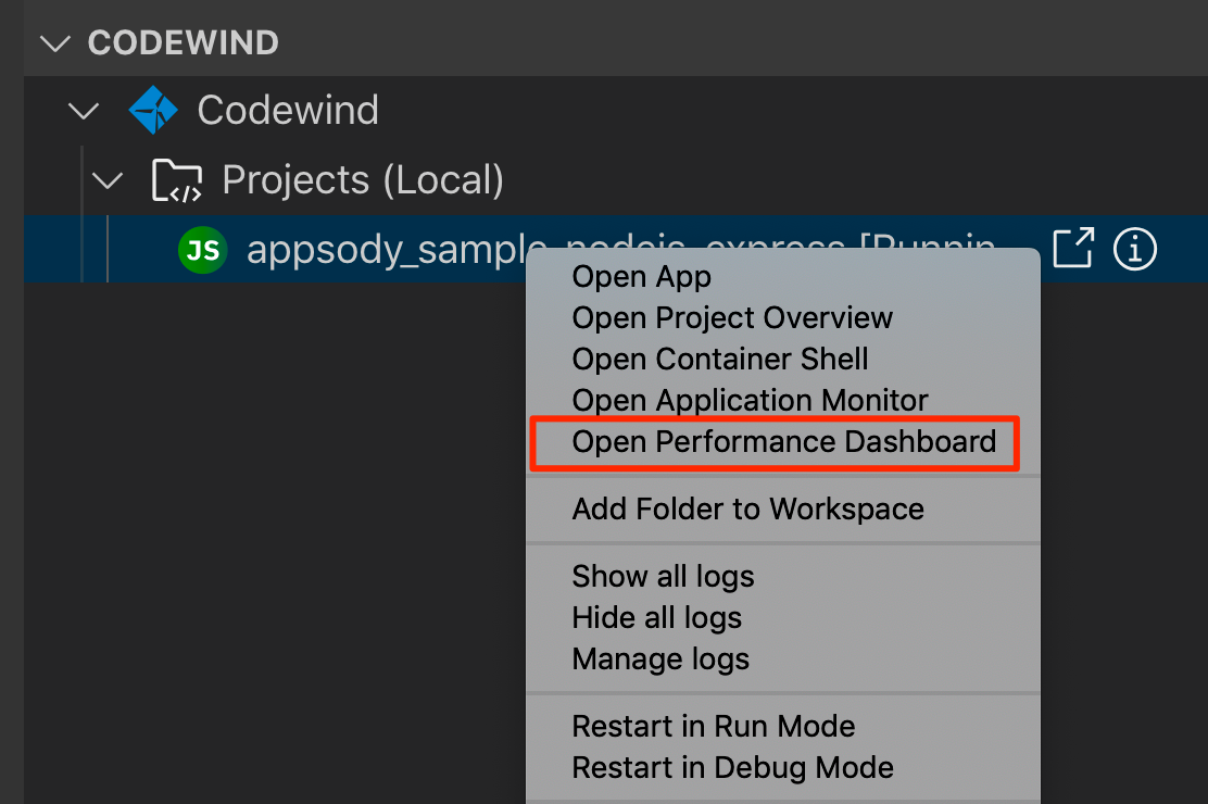 Open application performance