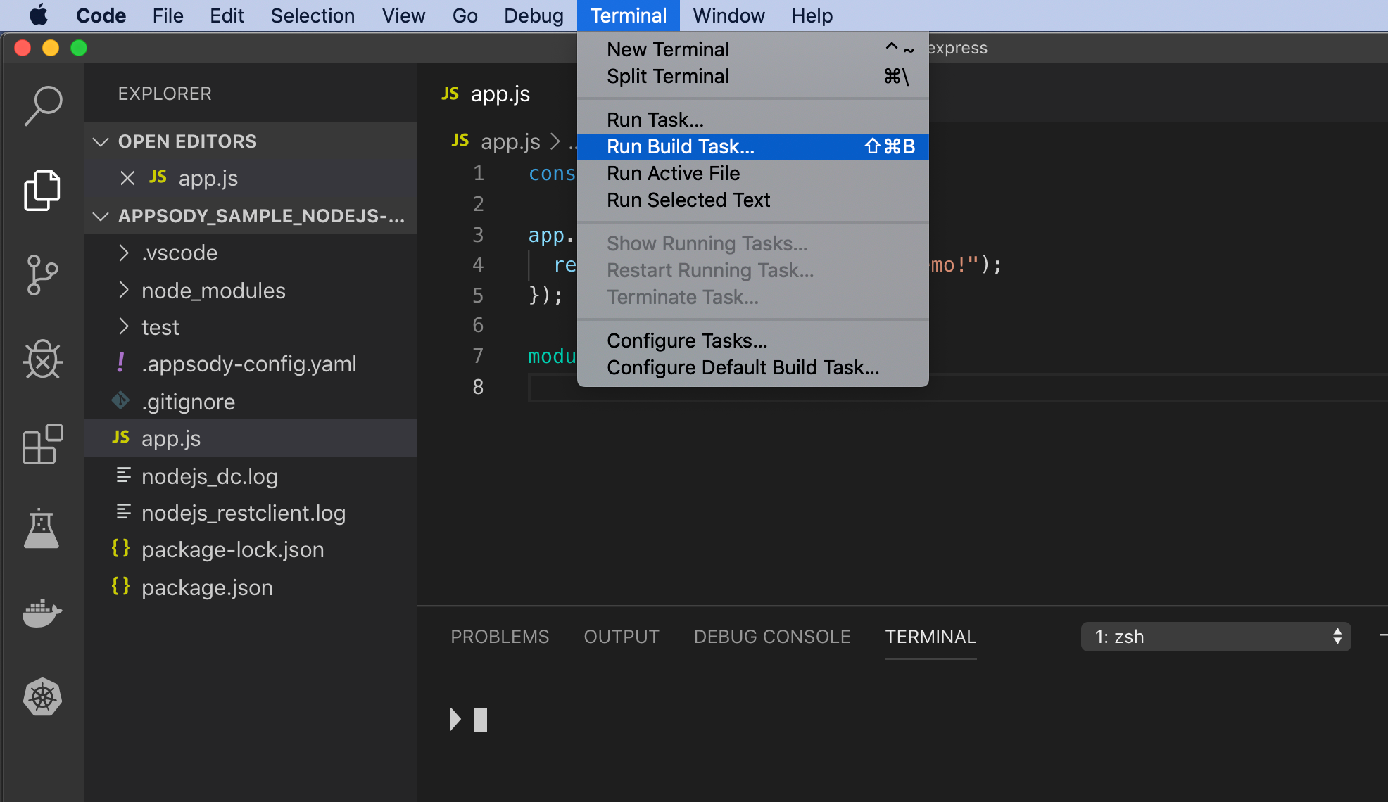 View Build Tasks