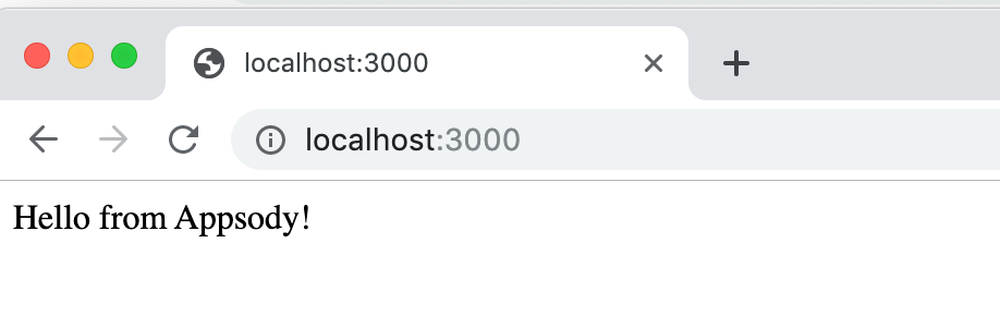The application running in debug mode