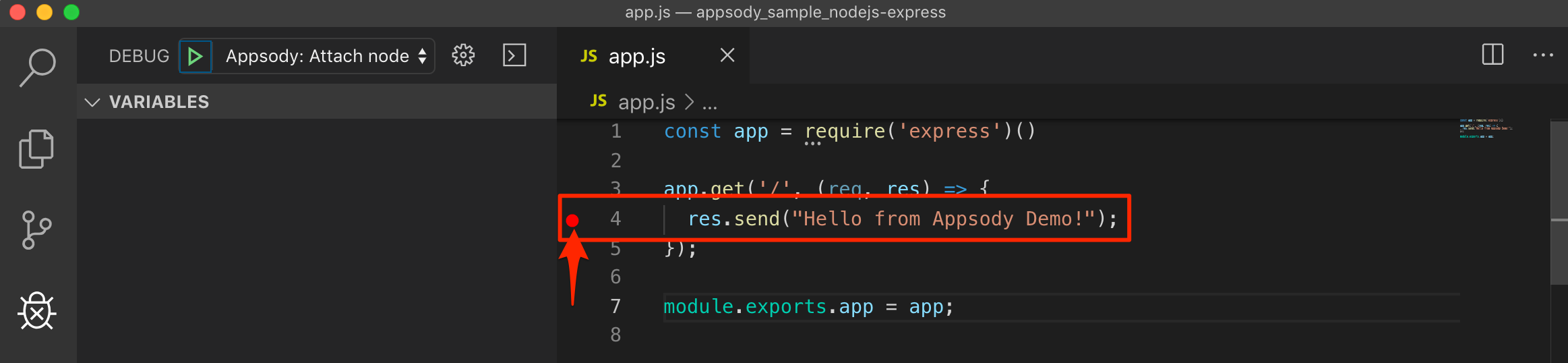Add a breakpoint