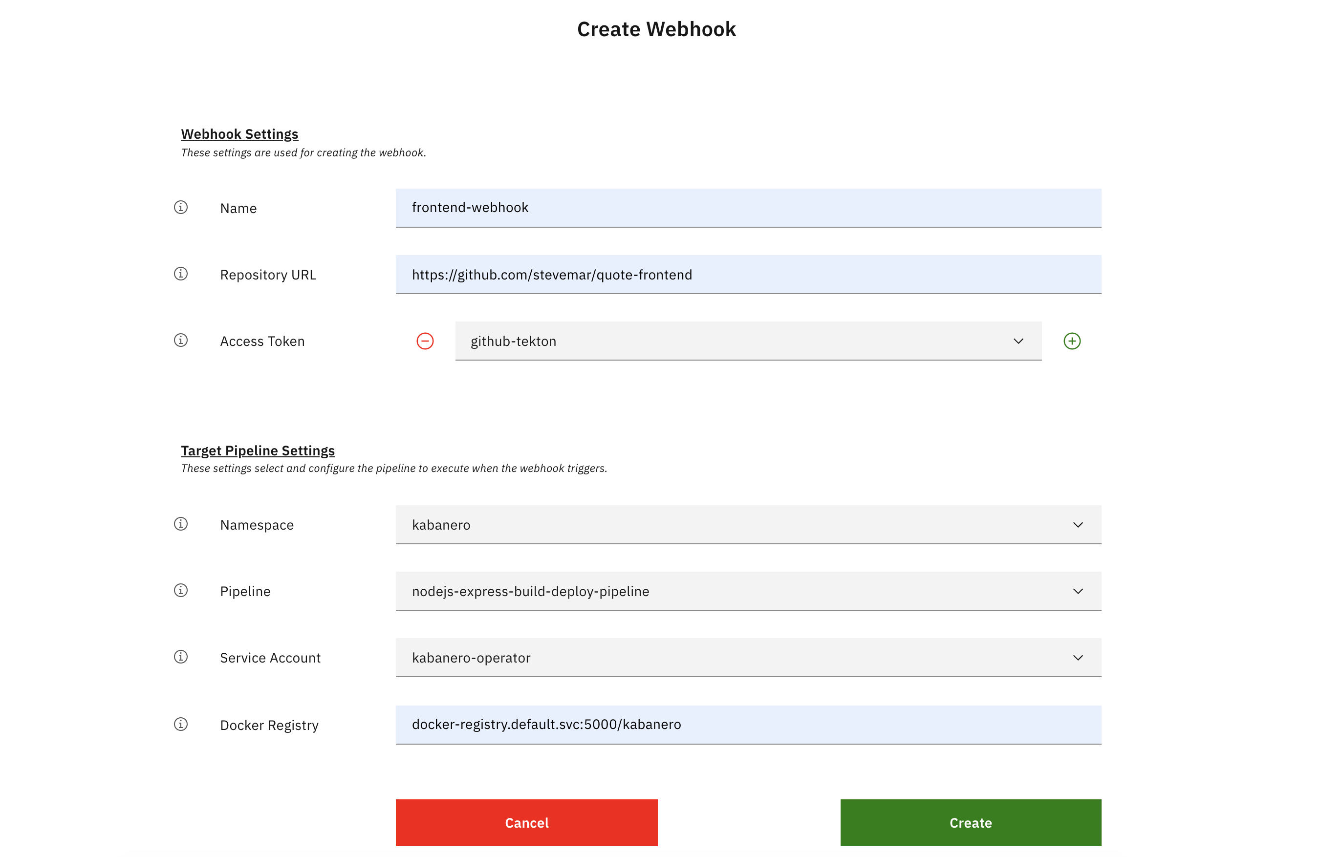 new webhook options