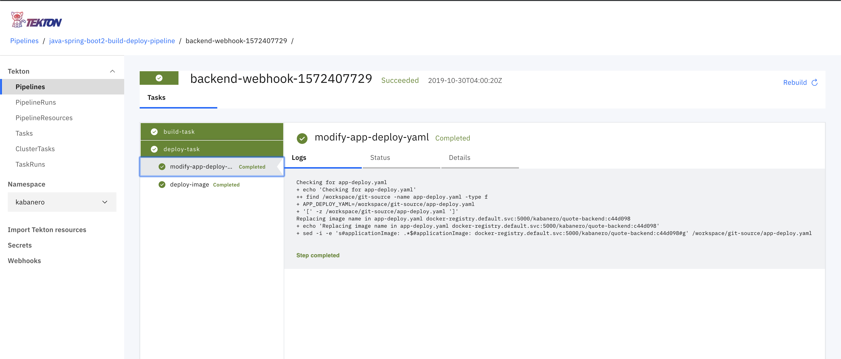 See the java deploy pipeline