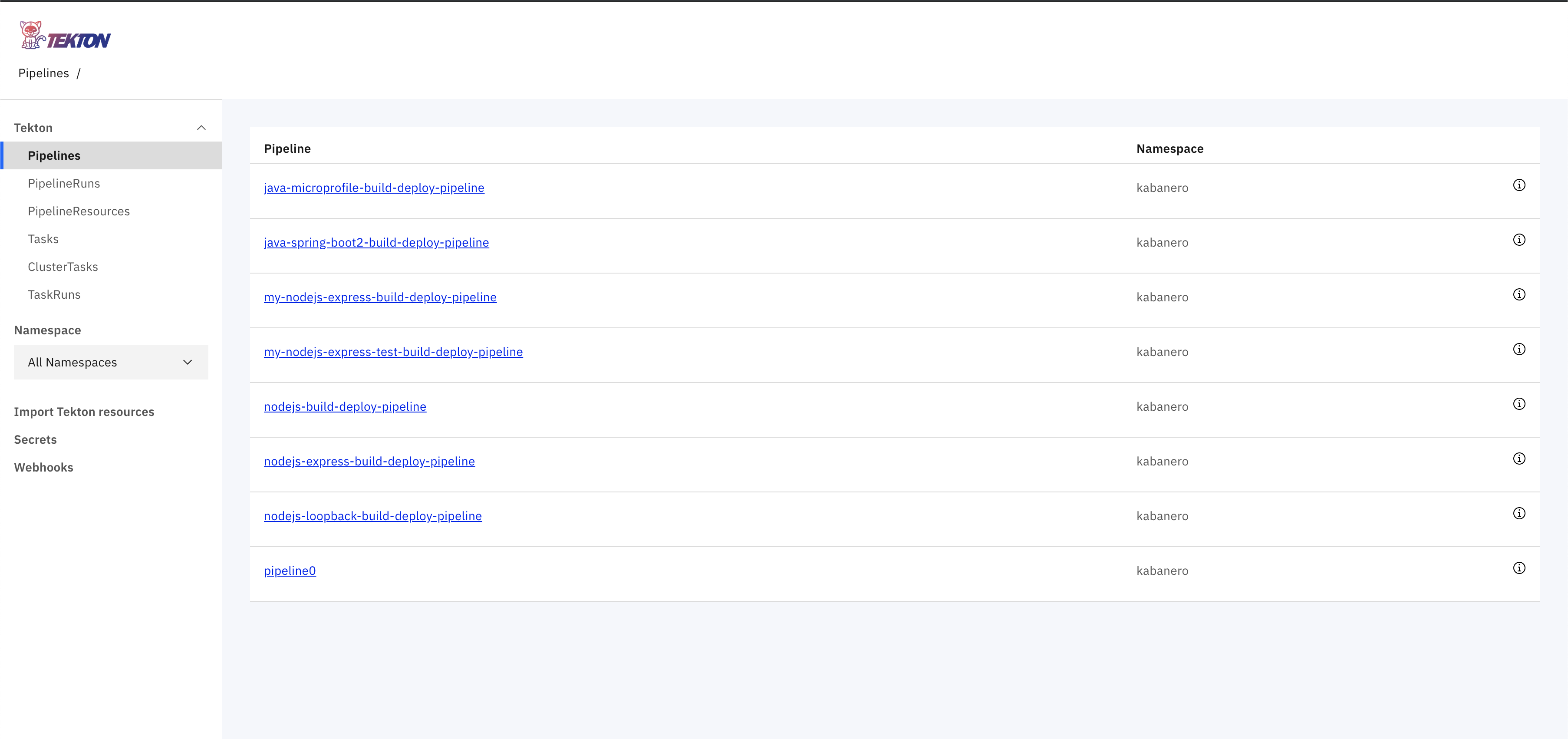 New pipelines!