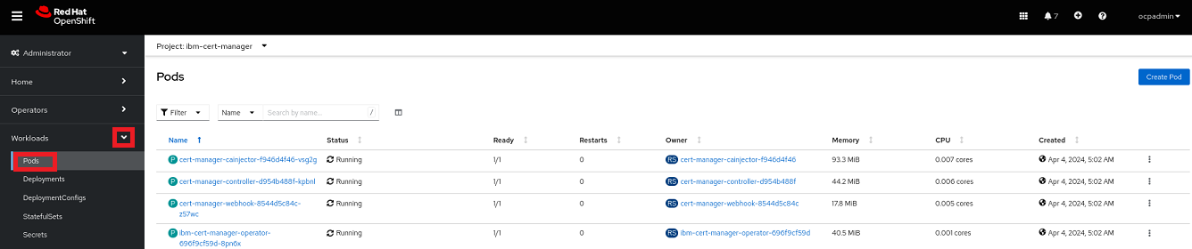 CertManager Pods OK