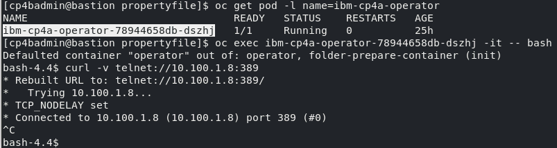 Check Connectivity to LDAP Server