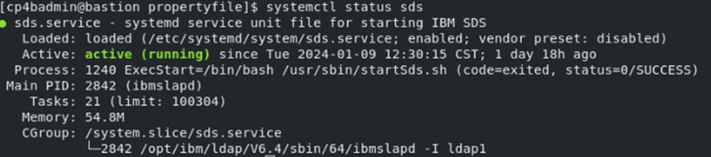 SDS running