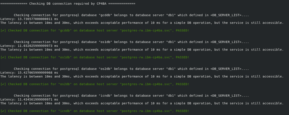 Checking Databases