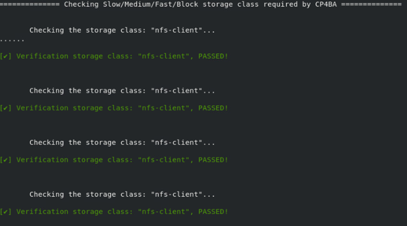 Checking Storage Classes