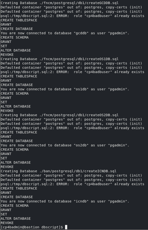 Creating Databases