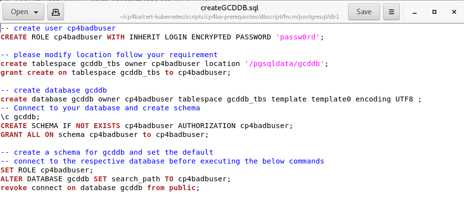 Edit the DB-Script