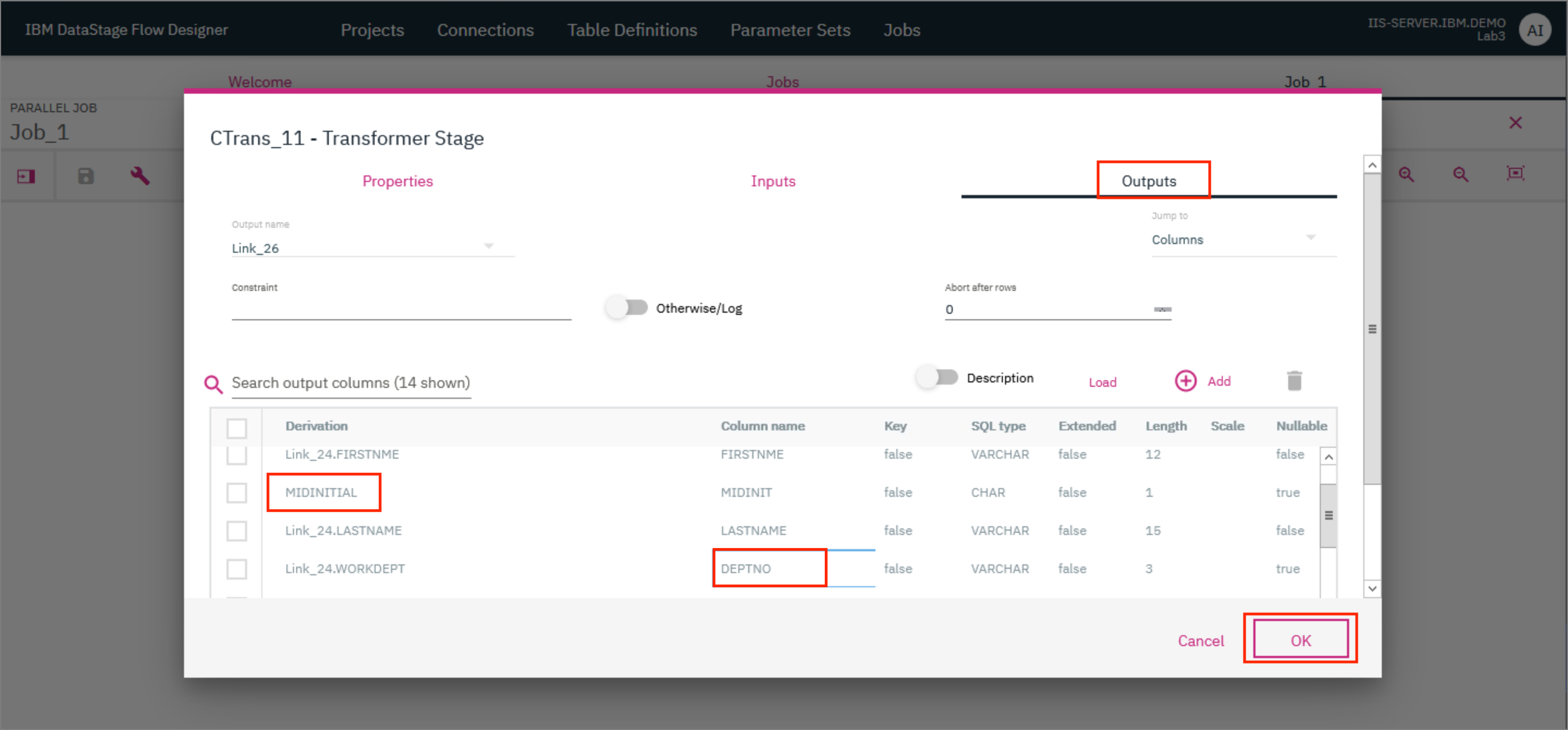 Transformer - 1.4 - updates on Output tab