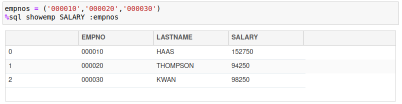 Values array