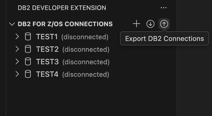 Export Db2 Connections