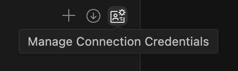 Manage connections credentials icon