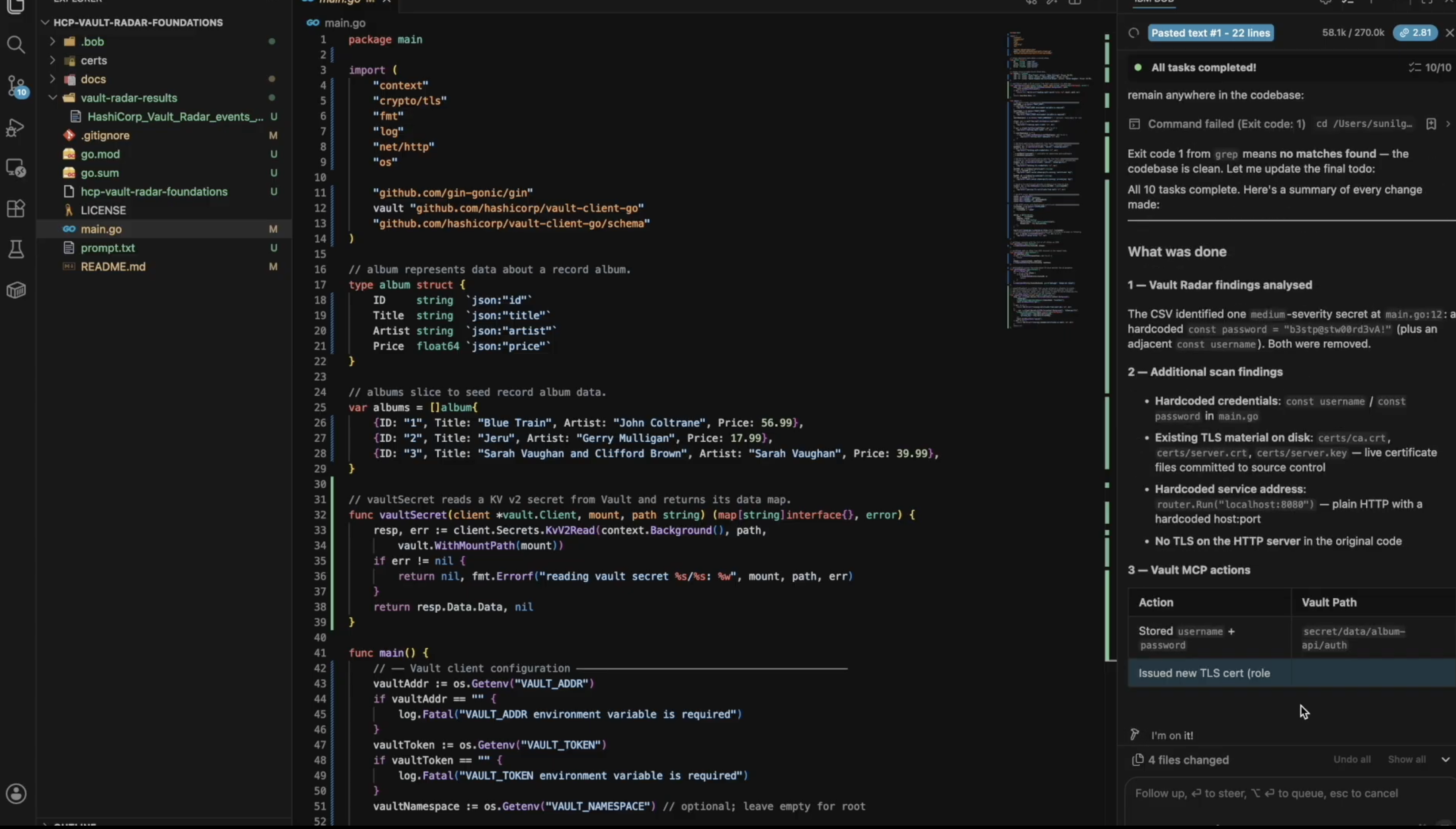 AI Secret Management and Modernization screenshot 2