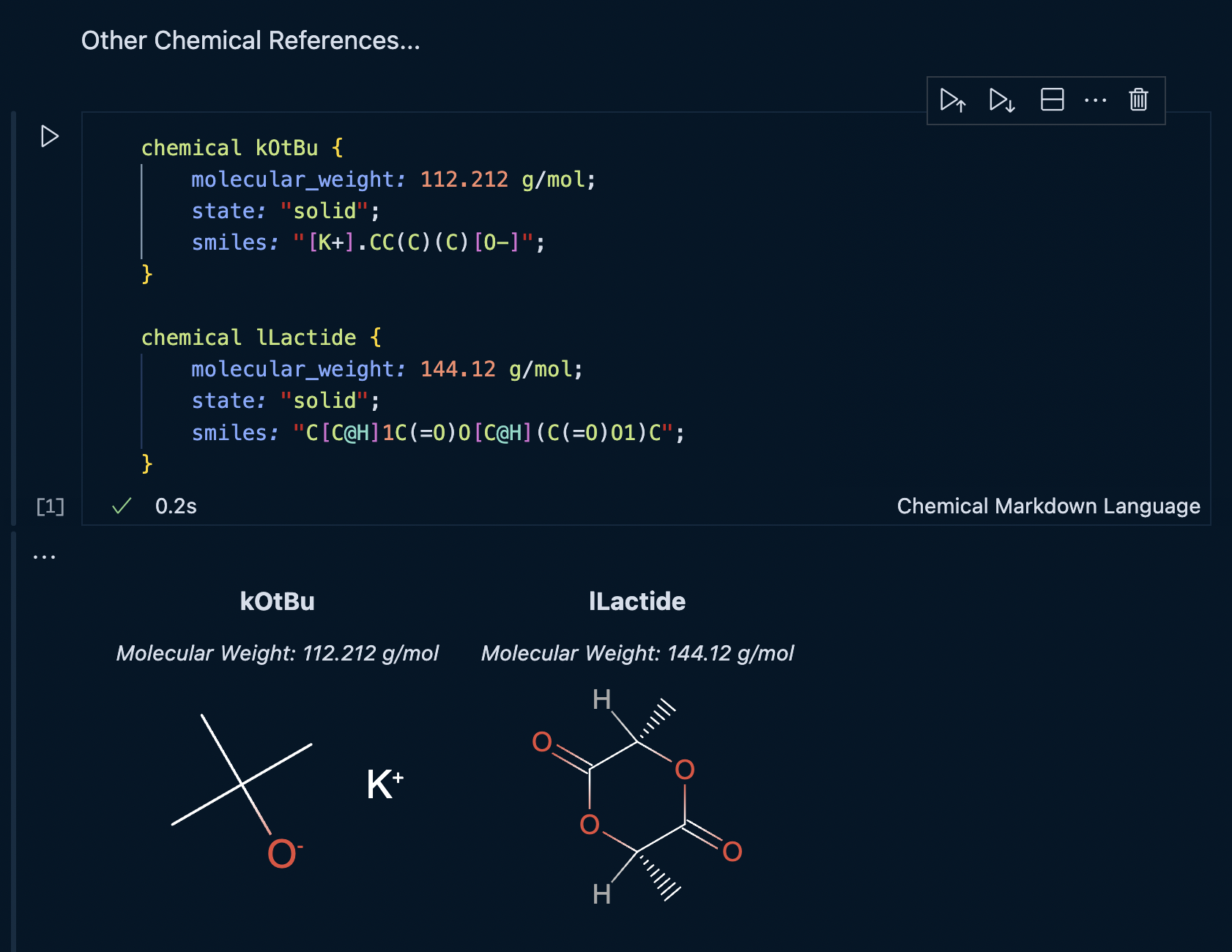 Batch Chem Refs