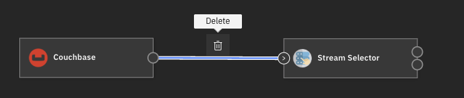 Screenshot for disconnecting a stage.