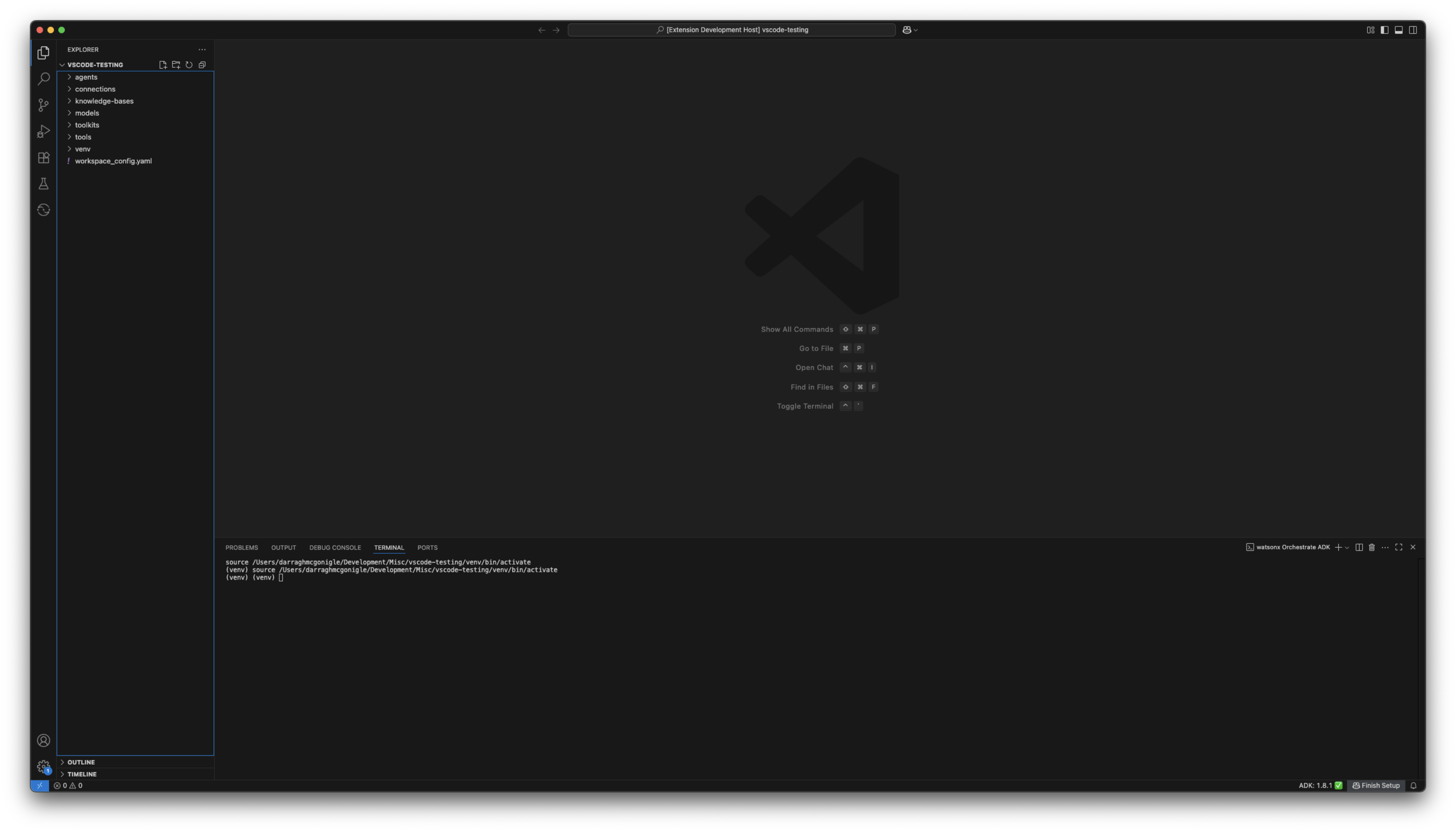 Workspace Configured Screen