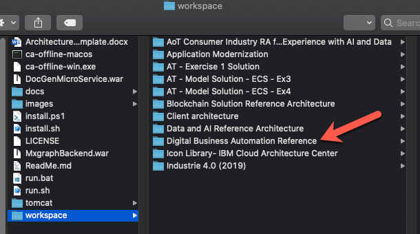 Load external architecture into tool