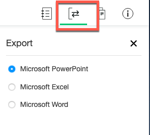 Import/Export Toolbar button