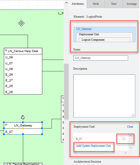 DUs placed in a Logical Node