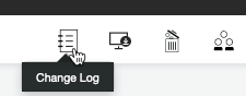 Show Change Log button