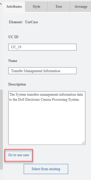 Use Case attributes in UCD