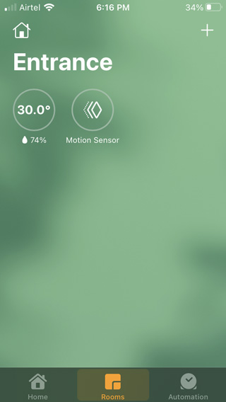 Apple Homeアプリに温度と湿度のアクセサリを追加