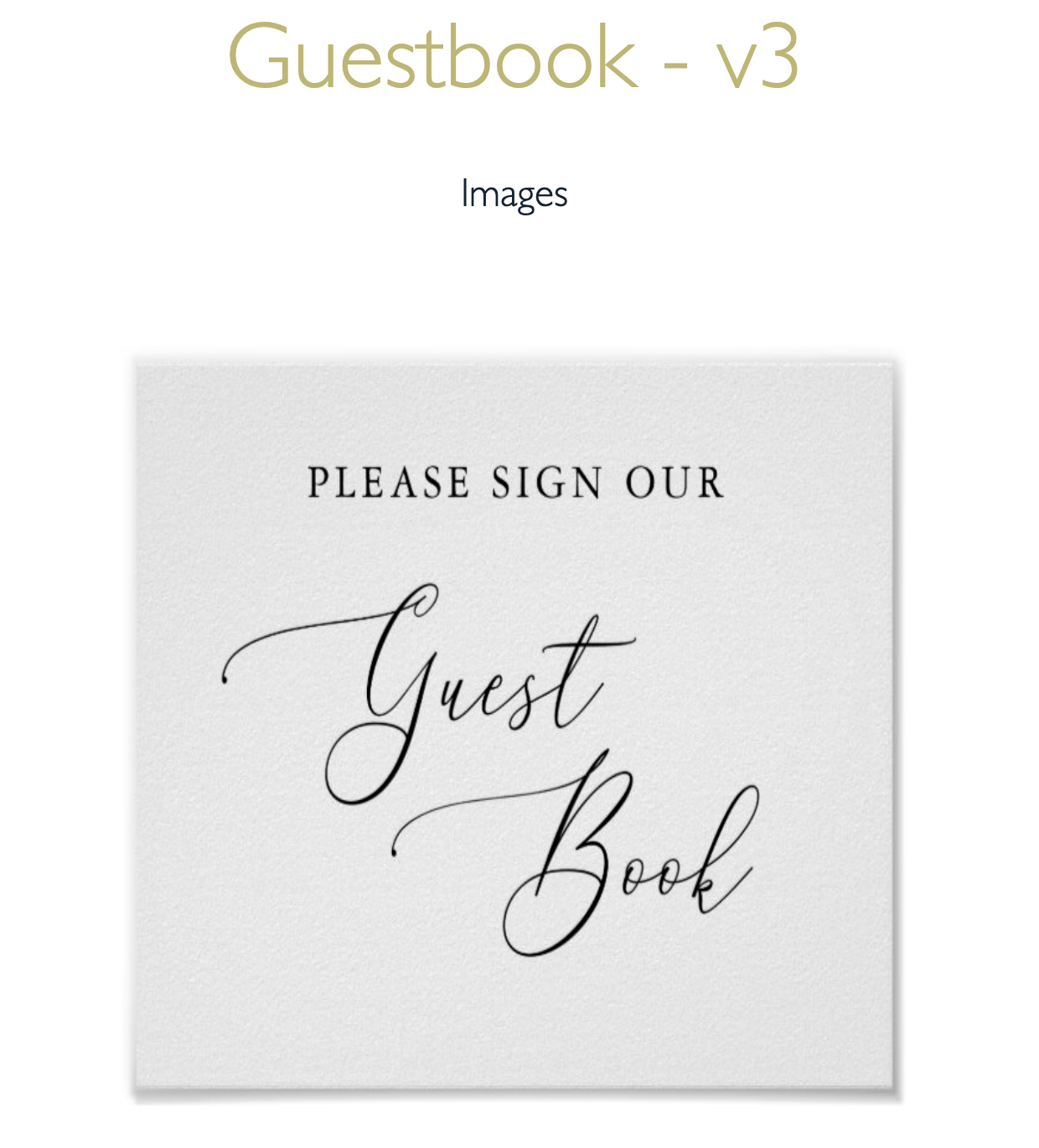 Guestbook fixed images