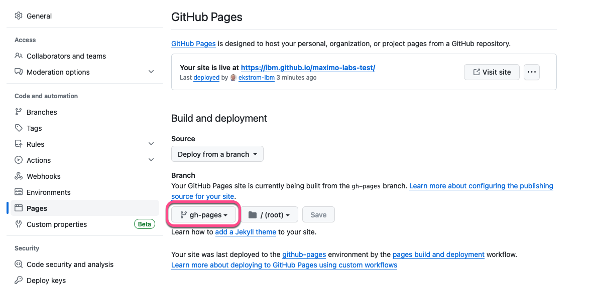 Github Pages