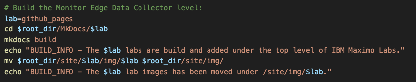 Build script before