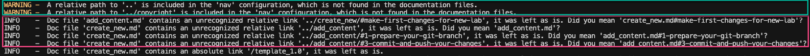 Remove link INFO during build