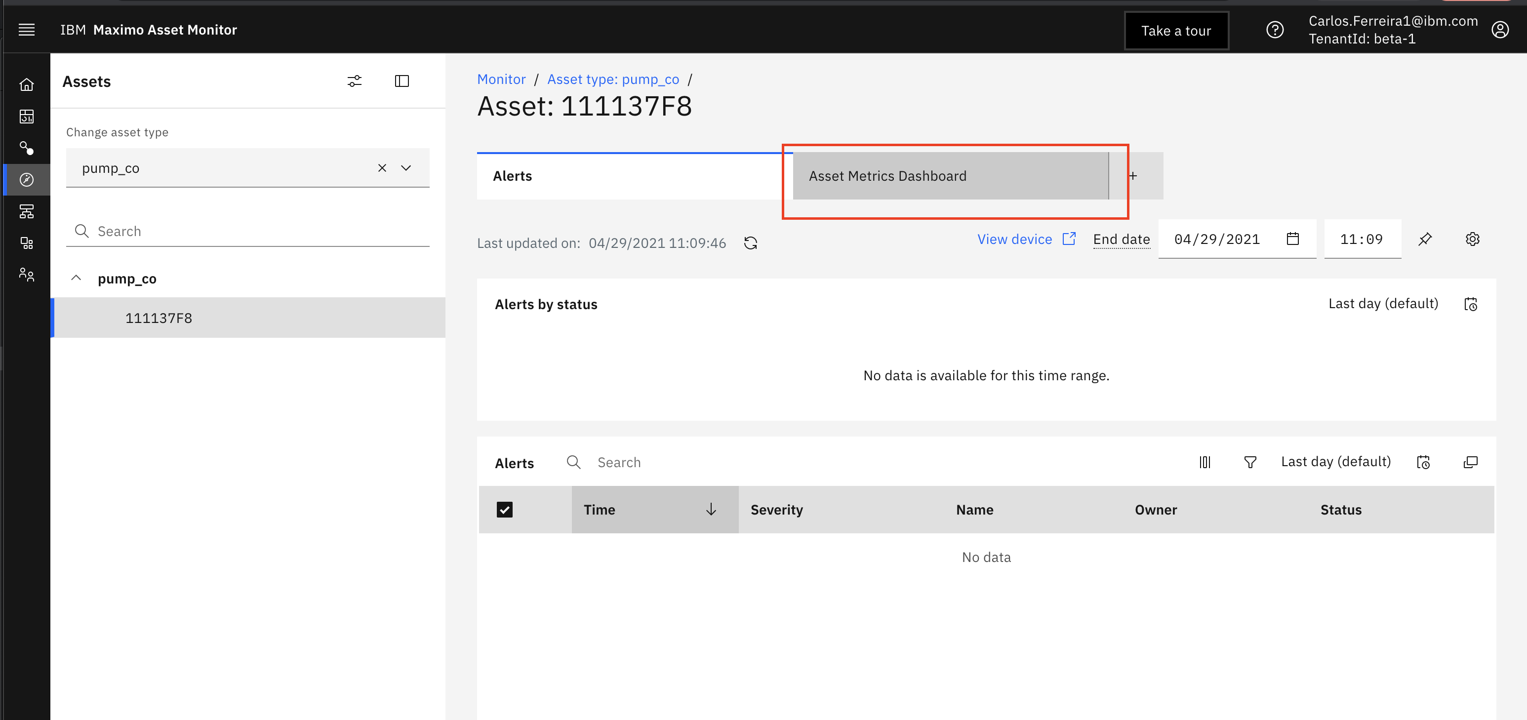 dashboard settings