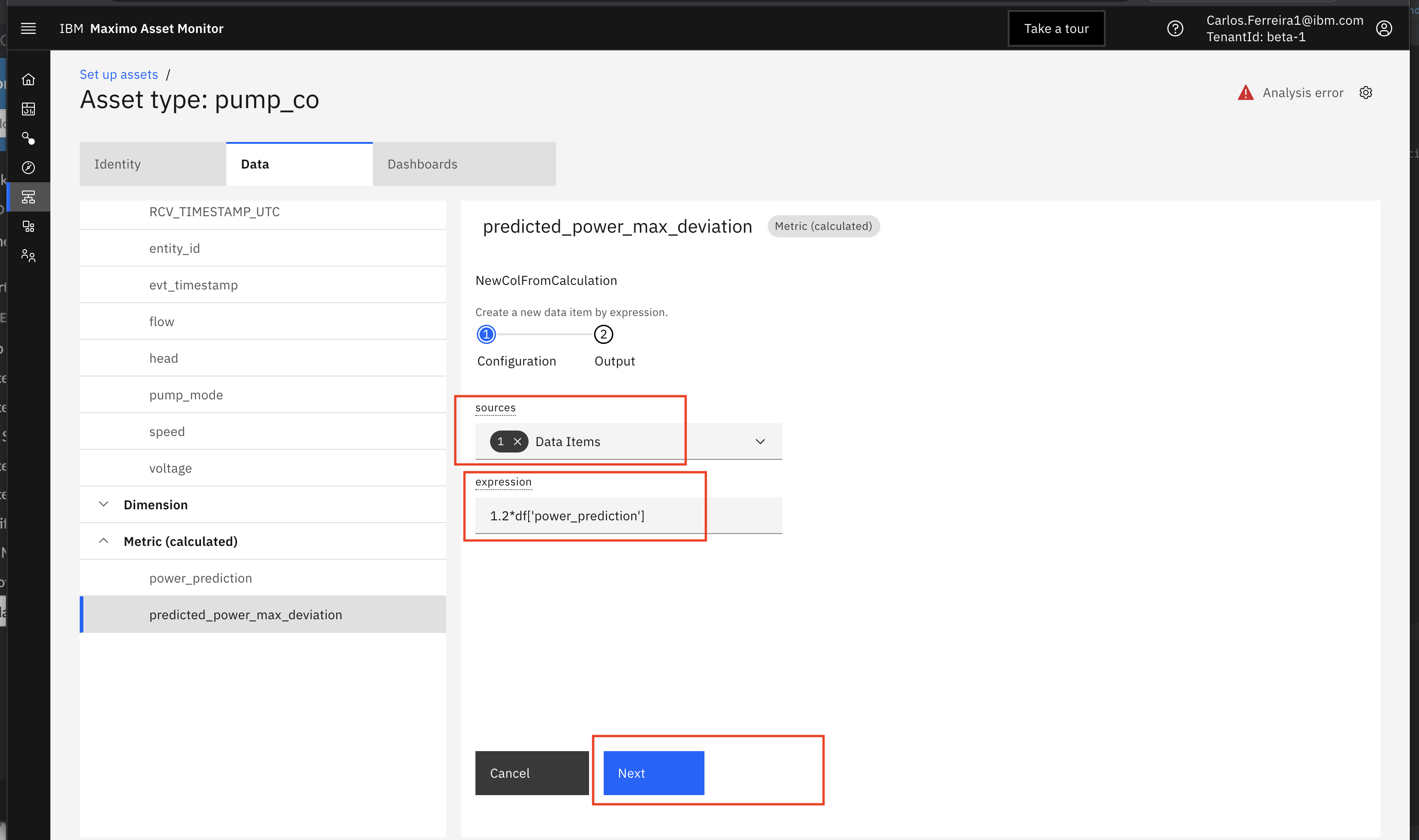 dashboard settings