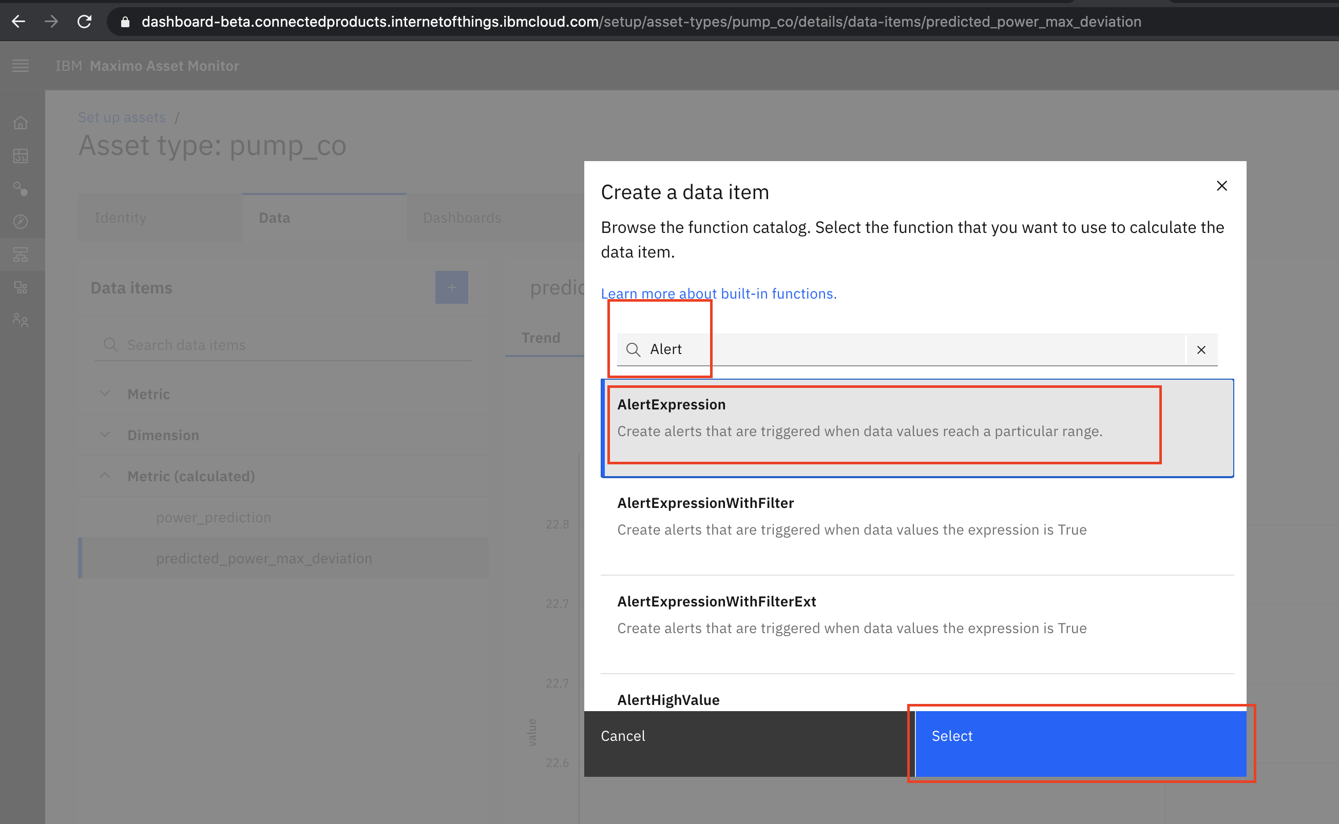 dashboard settings