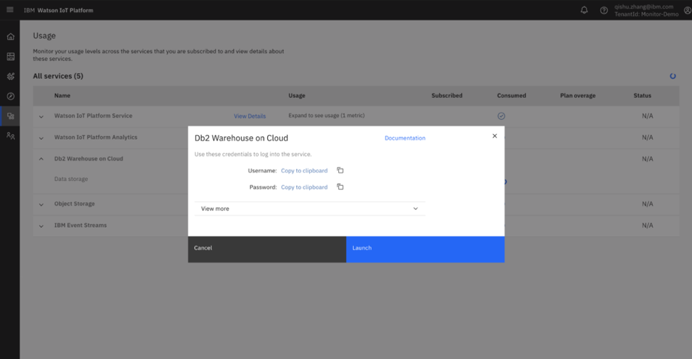 DB2 Credentials
