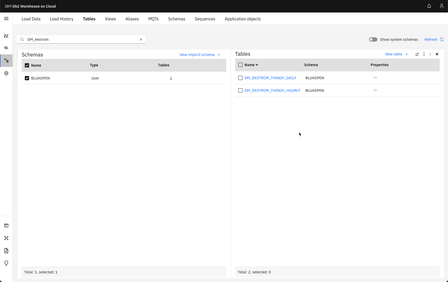 View new Sum data item