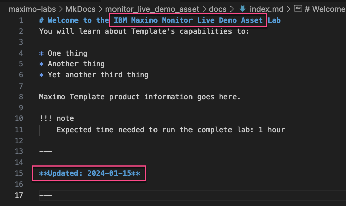 Edit index.md