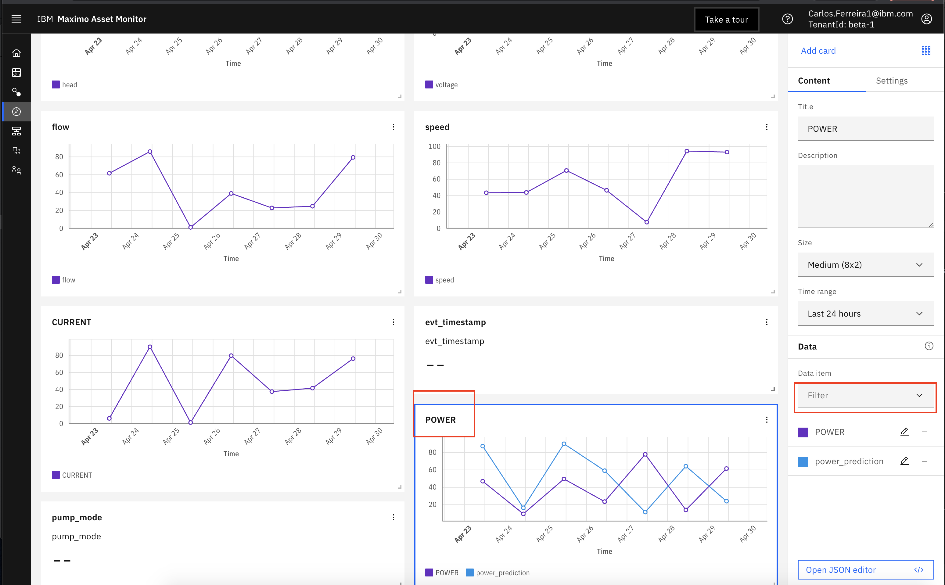 dashboard settings