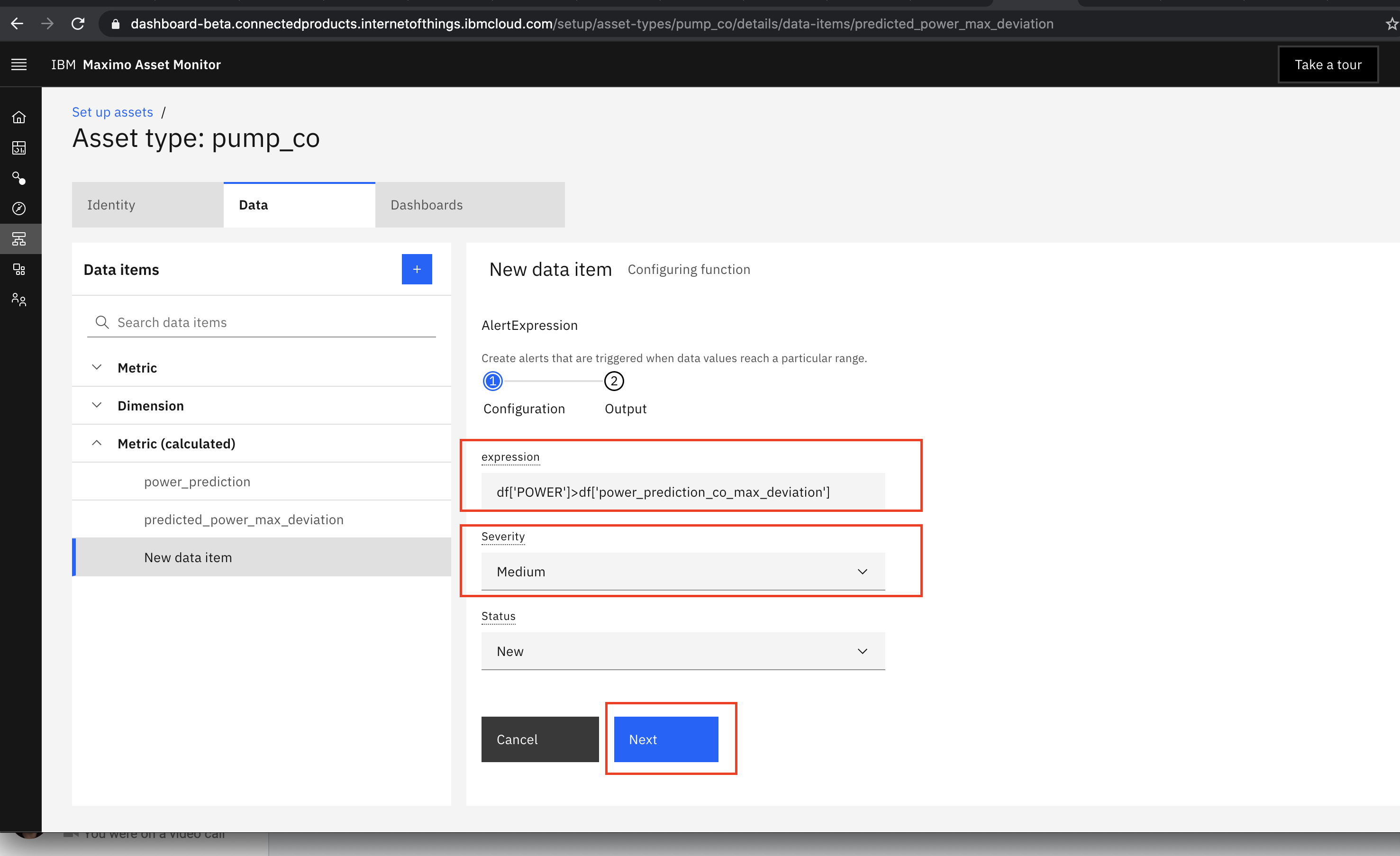 dashboard settings