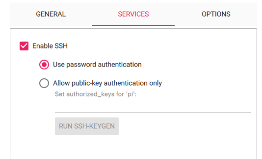 PI Software - Edit Settings