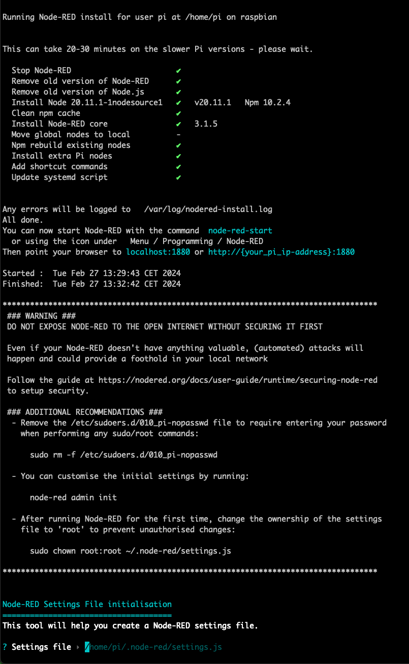 Install Node-RED
