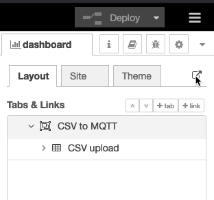 Launch dashboard