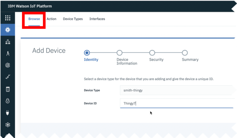 Devices Add Device Information