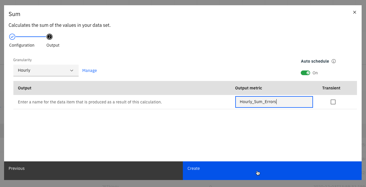 Finalize new Sum data item